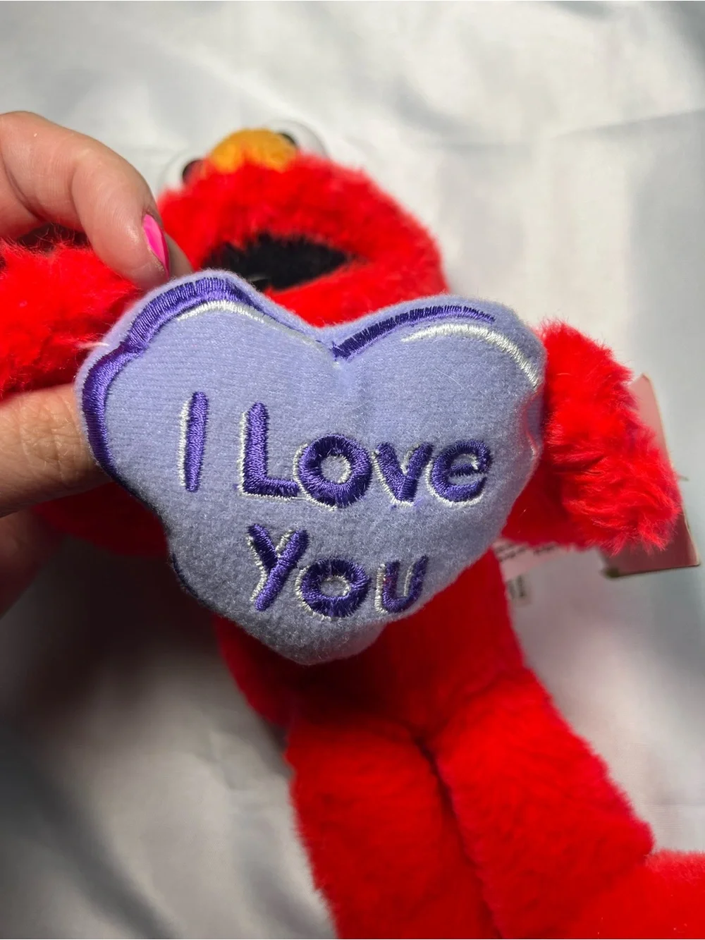 Vintage 2006 Elmo I Love You Plush Sesame Street Red Stuffed Toy NWT Heart